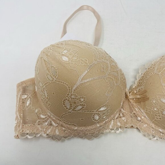 Rene Rofe Lingerie Womens Size 36C Floral Lace Double Extreme Push Up Bra 2719 - Picture 4 of 8